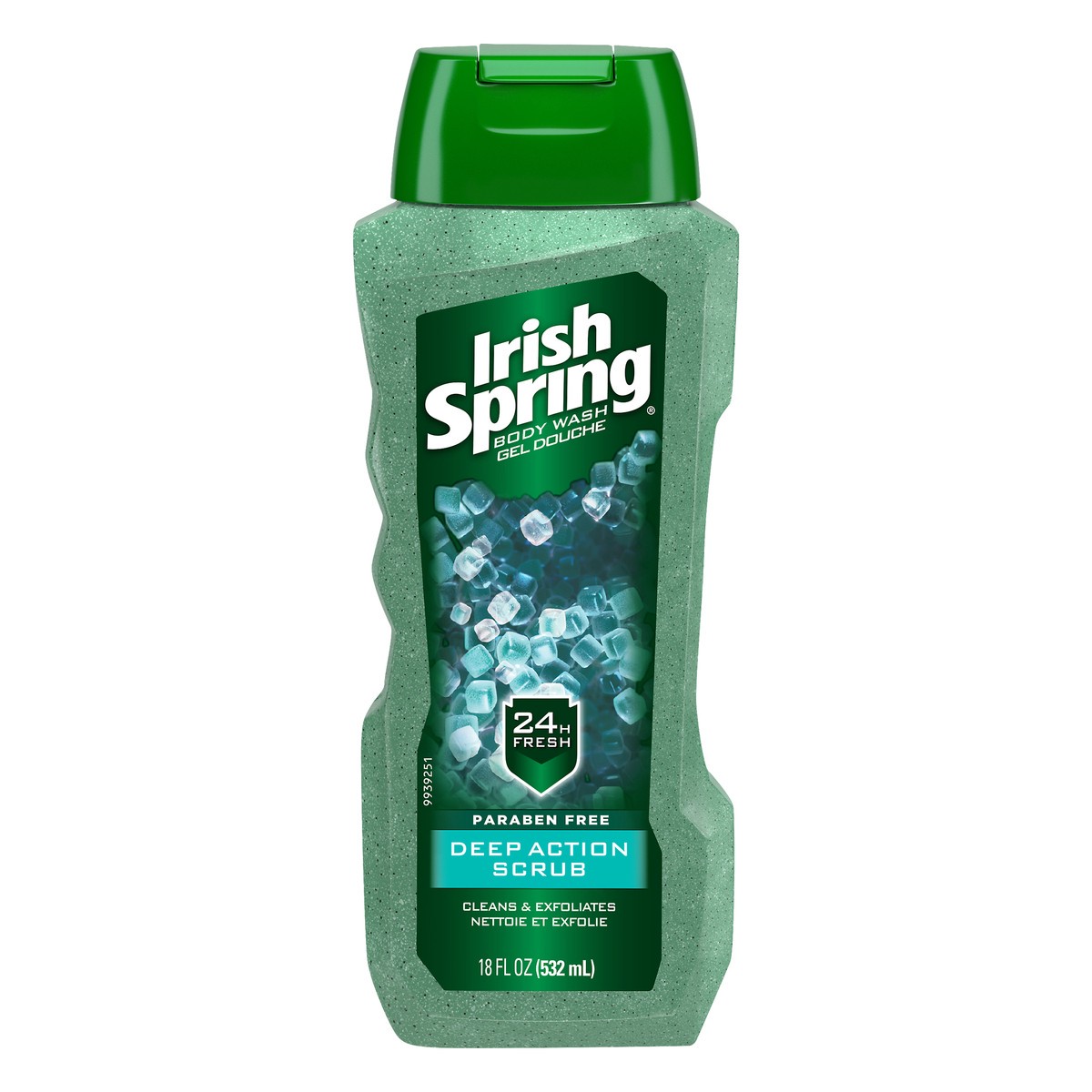 slide 1 of 4, Irish Spring Deep Action Body Wash Scrub, 18 fl oz