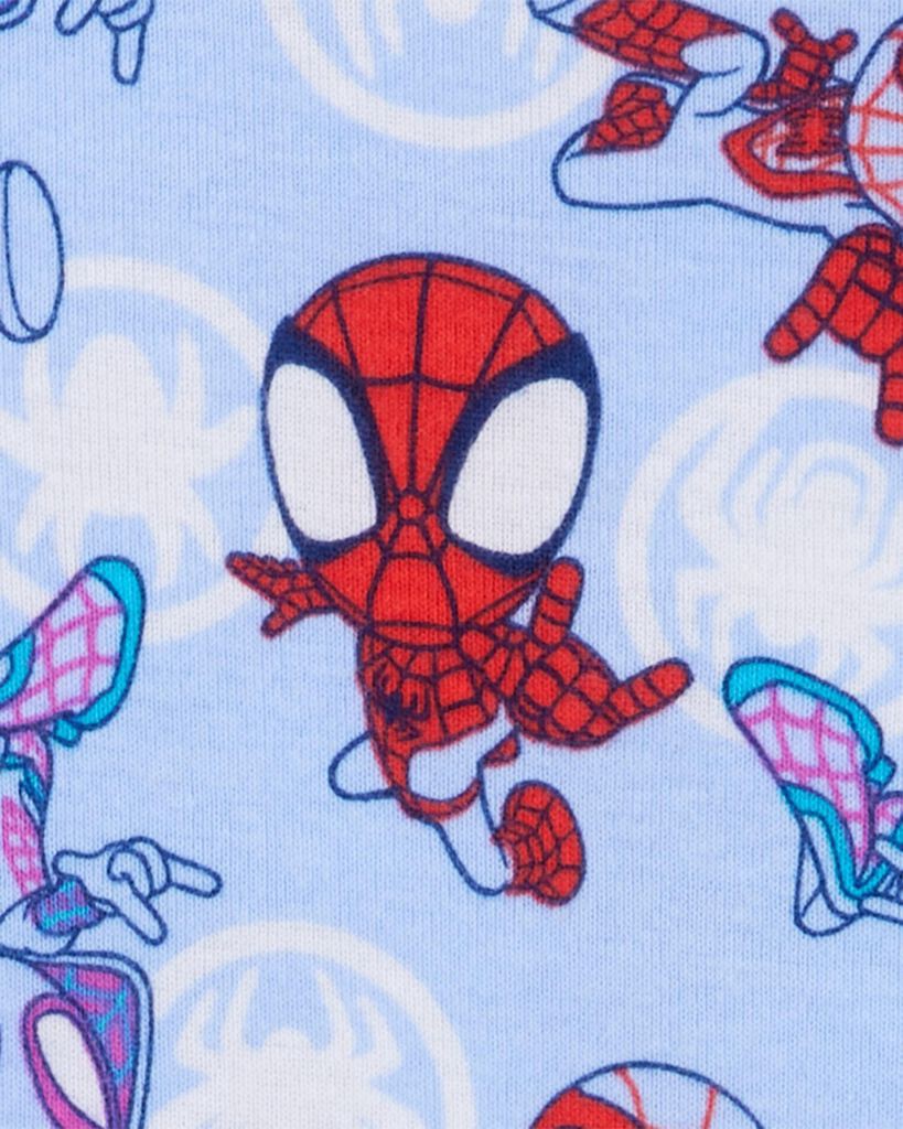 slide 2 of 2, Carter's Toddler Marvel Print Jersey 2-Piece Pajamas Blue 2T, 1 ct