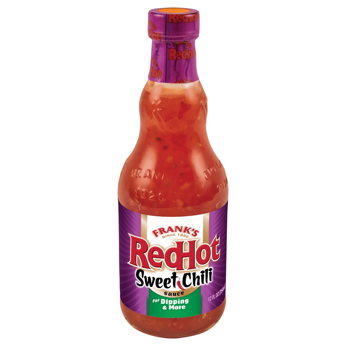 slide 1 of 12, Frank's RedHot Sweet Chili Hot Sauce, 12.0 fl oz, 12 fl oz
