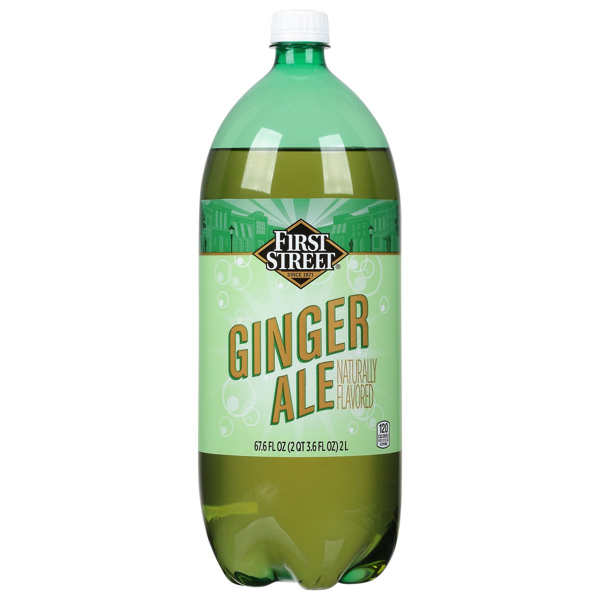 slide 1 of 12, First Street Ginger Ale - 2 liter, 2 liter