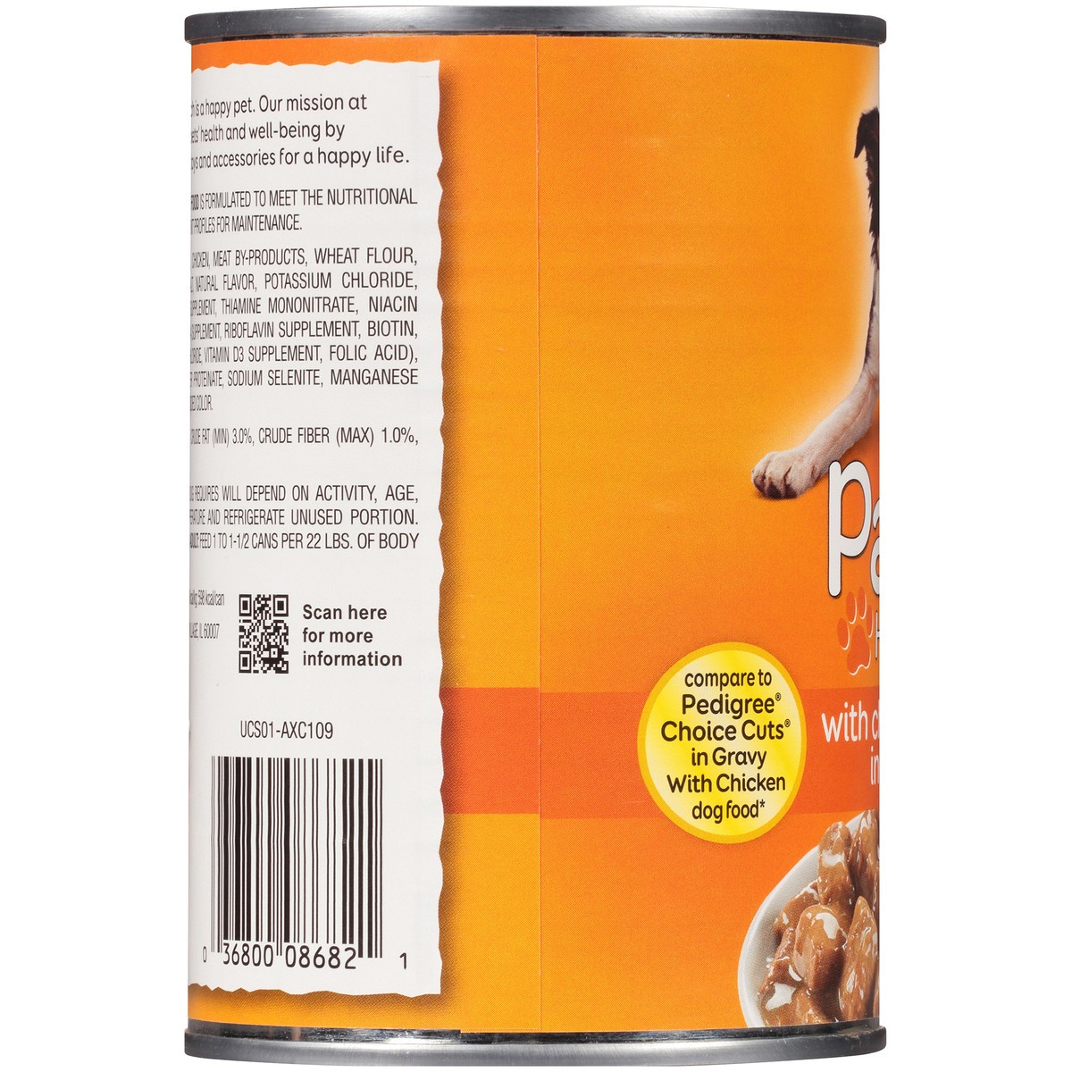 slide 7 of 9, Paws Happy Life Chicken Cuts In Gravy Dog Food, 22 oz