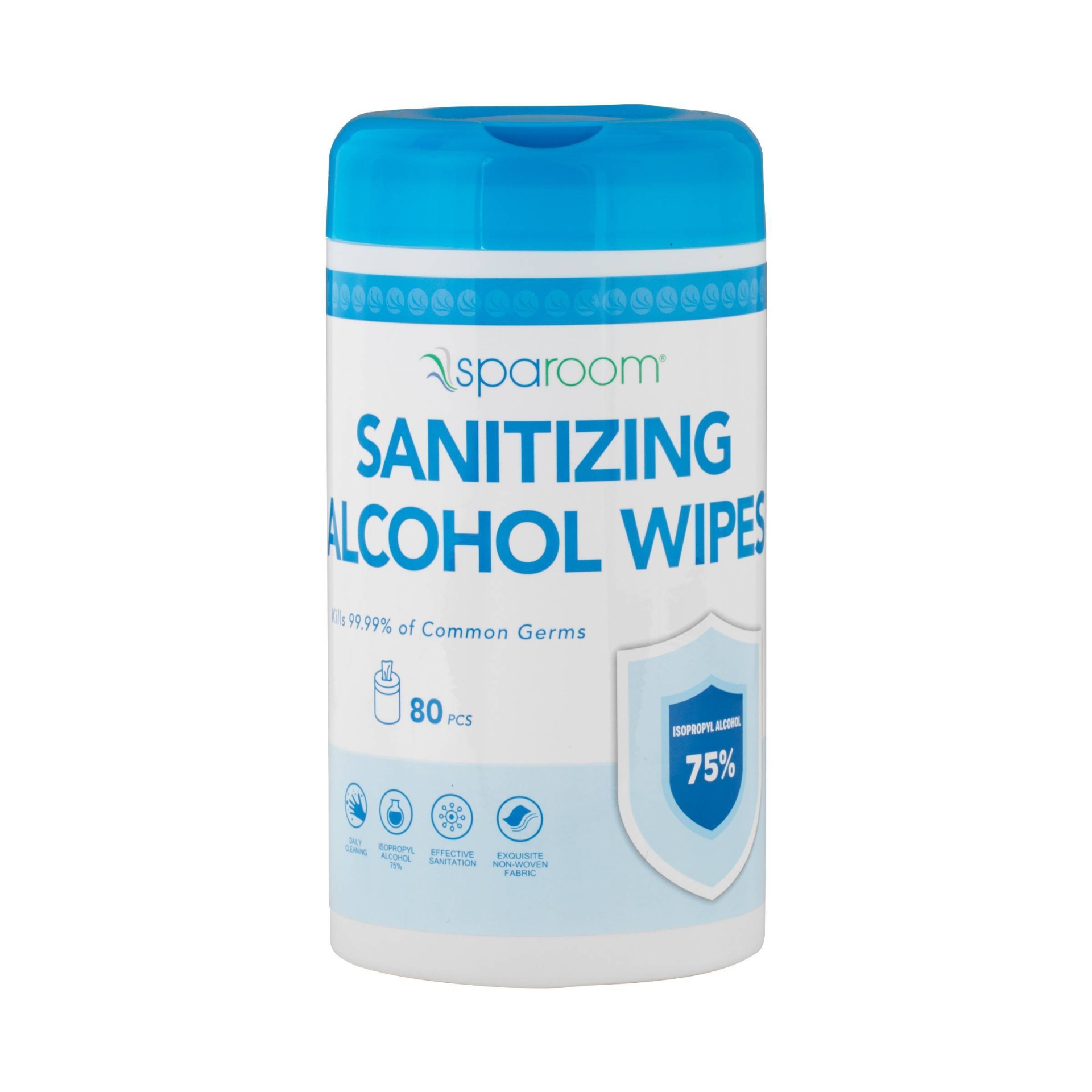 slide 1 of 3, SpaRoom Sanitizing Wipes, 80 ct