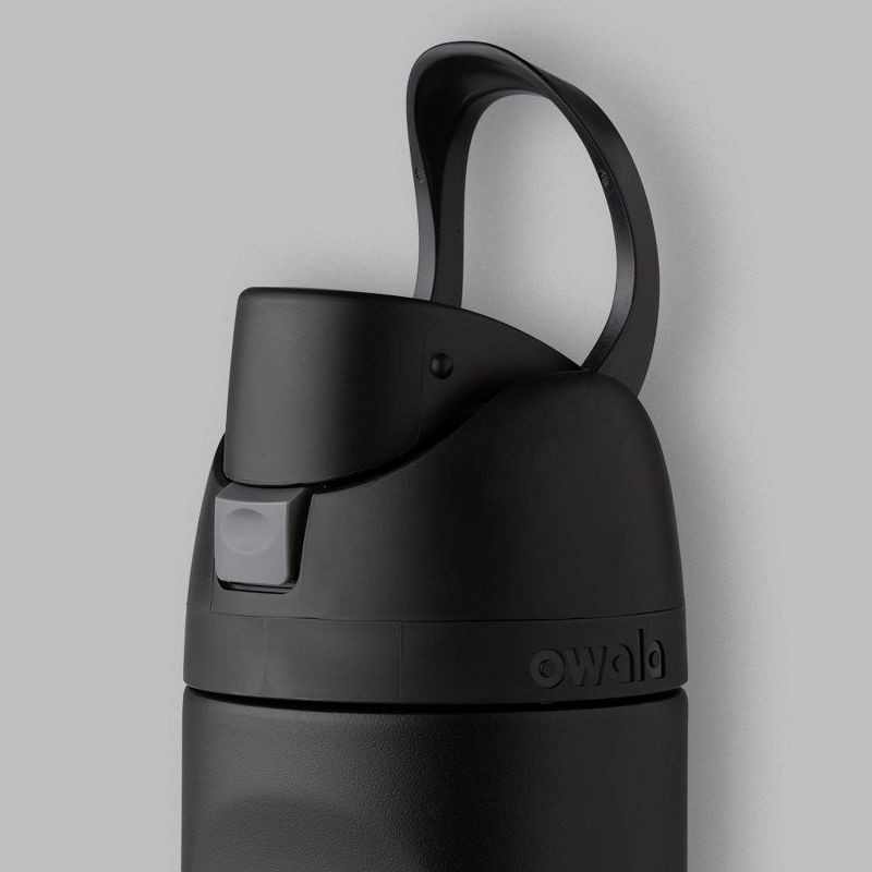 slide 3 of 6, Owala FreeSip 24oz Stainless Steel Water Bottle - Black, 24 oz