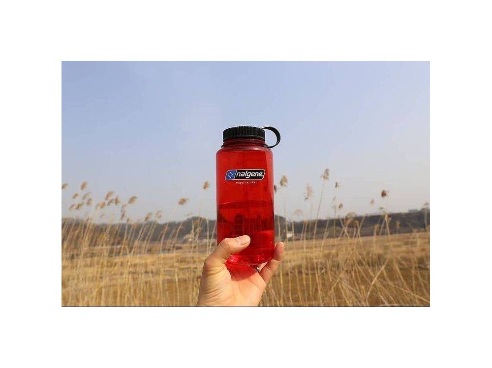 slide 3 of 3, Nalgene 32oz Wide Mouth Water Bottle - Red, 1 ct