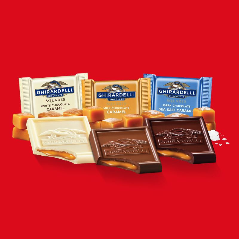 slide 2 of 6, GHIRARDELLI Chocolate Caramel Assortment Candy SQUARES - 16.1oz, 16.1 oz