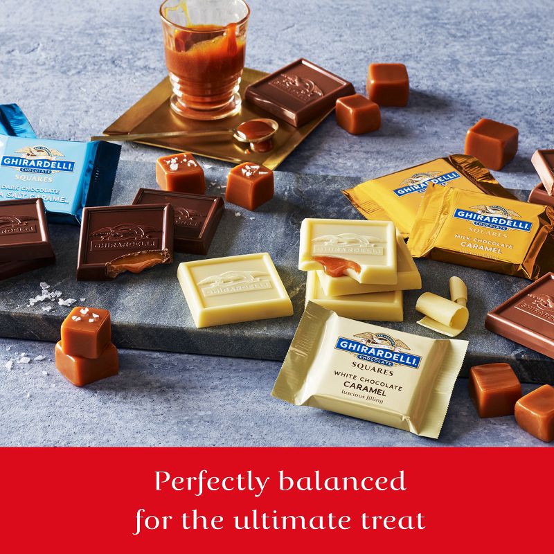 slide 4 of 6, GHIRARDELLI Chocolate Caramel Assortment Candy SQUARES - 16.1oz, 16.1 oz