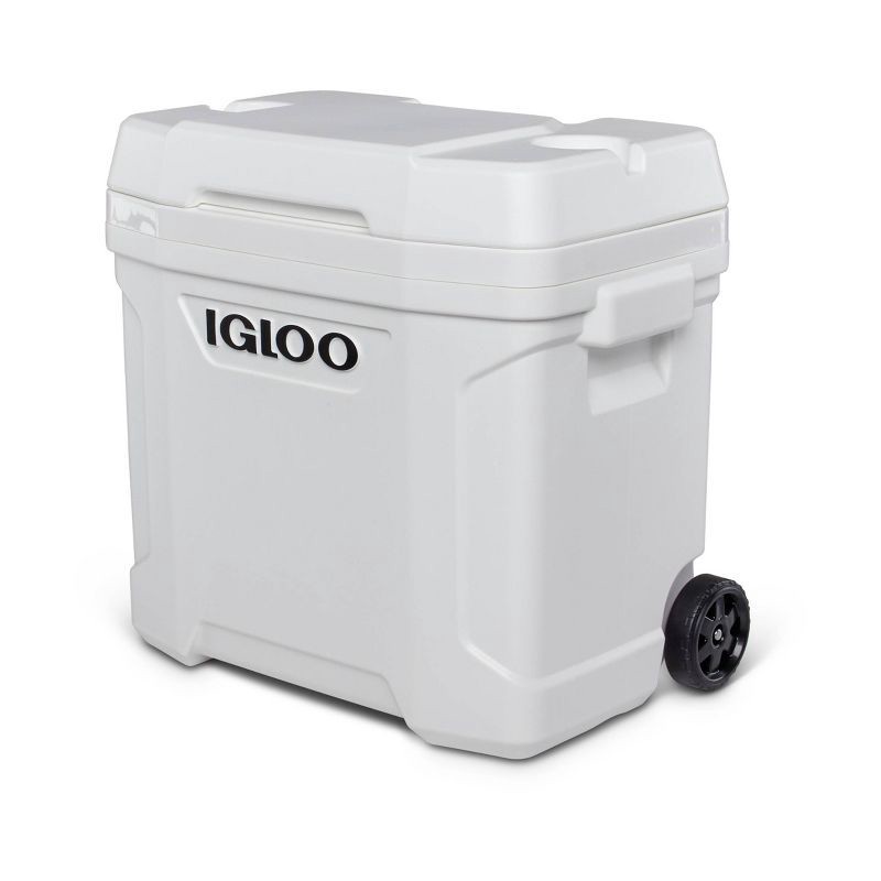 slide 4 of 16, Igloo Latitude 30qt Roller Marine Cooler: UV-Resistant, Hard-Sided, Polyethylene, 30 qt