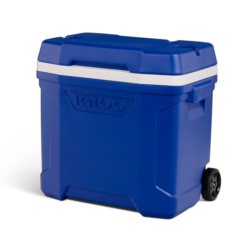 slide 5 of 13, Igloo Latitude 30qt Roller Cooler: Hard-Sided with Wheels, 41-Can Capacity, 30 qt