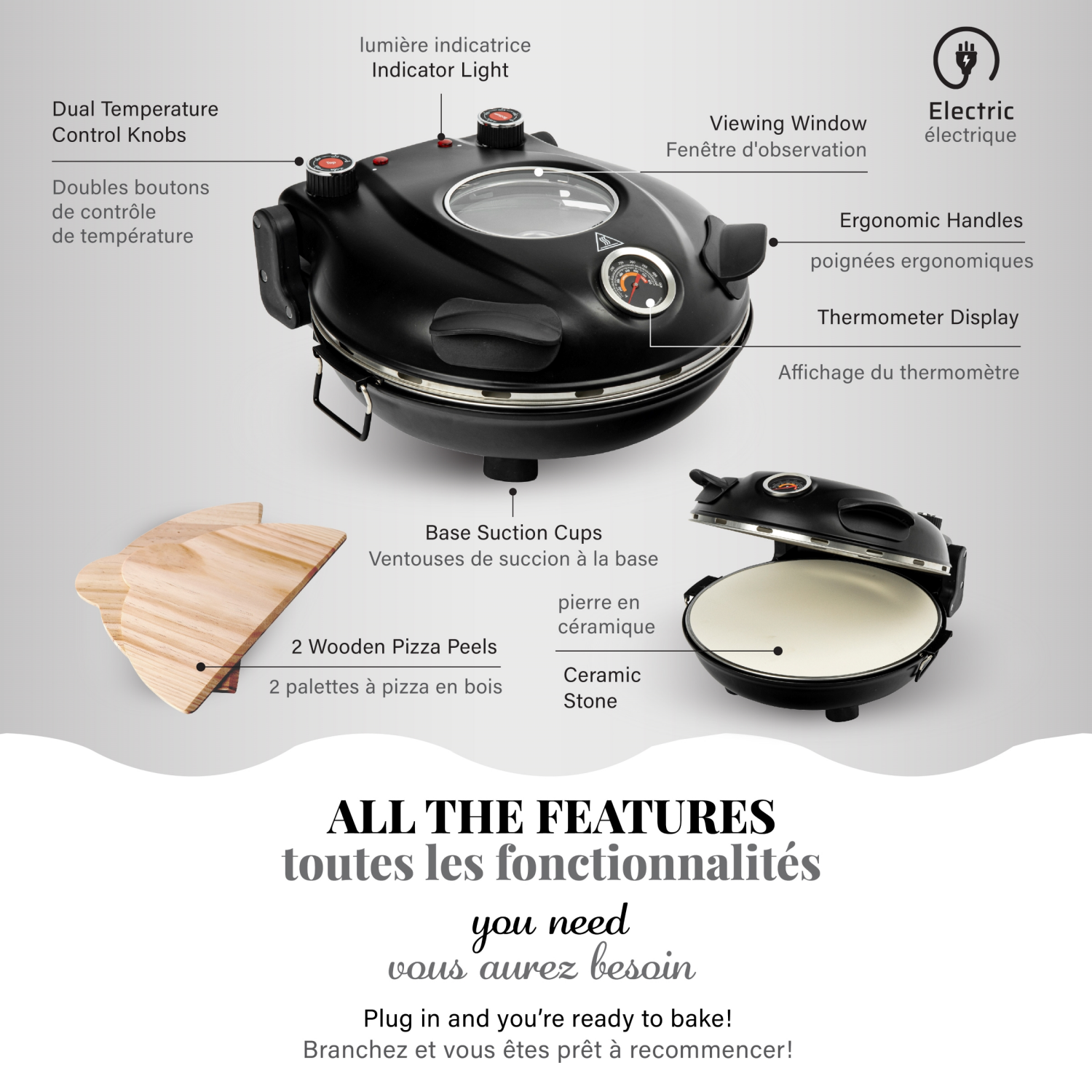 slide 2 of 6, Granitestone Piezano 12in Pizza Stone Pizza Oven 1 ea, 1 ct