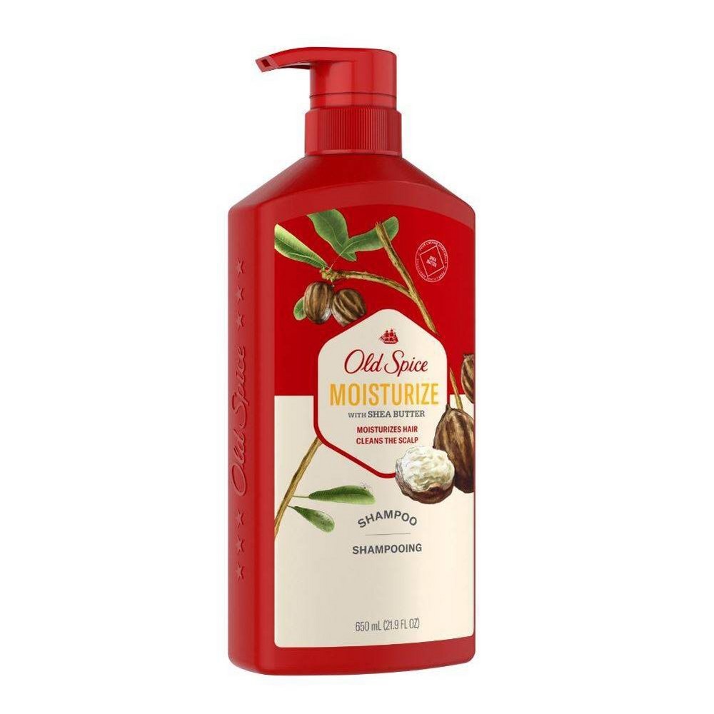 slide 3 of 4, Old Spice Shampoo with Shea Butter, 21.9 fl oz