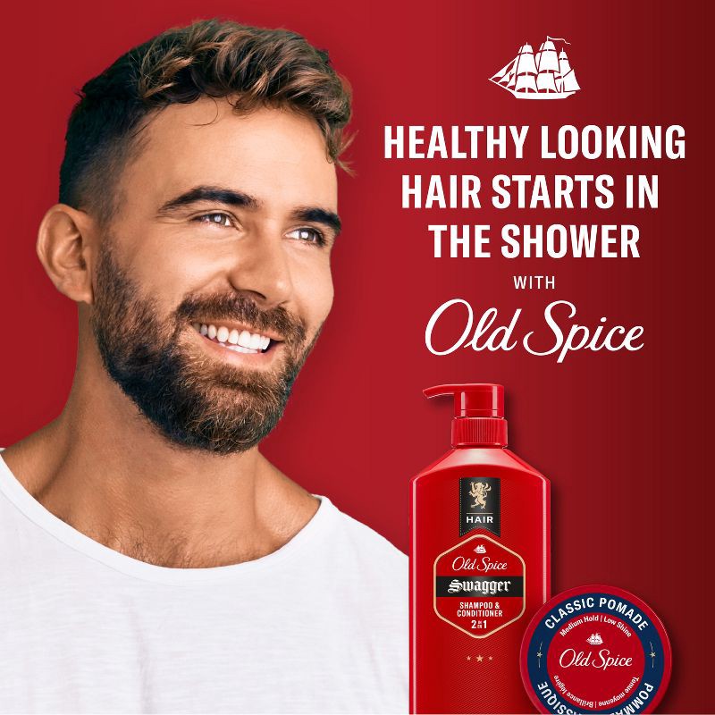 slide 7 of 9, Old Spice Men's Swagger 2-in-1 Shampoo and Conditioner - 21.9 fl oz, 21.9 fl oz