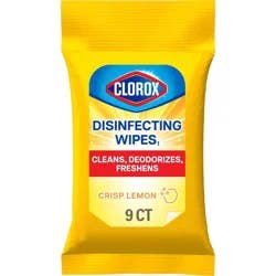 Clorox To Go Citrus Disinfecting Wipes - 9ct