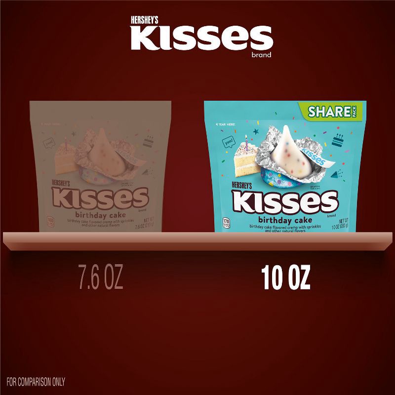 slide 7 of 7, HERSHEY's Birthday Cake Kisses Share Size - 10oz, 10 oz