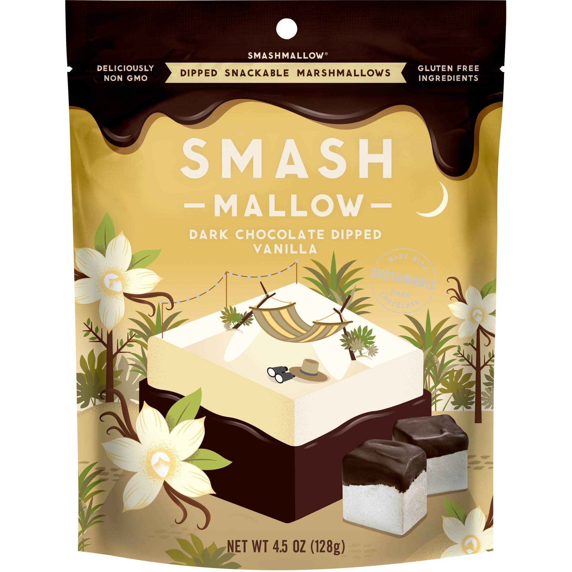 slide 1 of 3, Smashmallow Chocolate Dipped Vanilla Marshmallow - 4.5oz, 4.5 oz