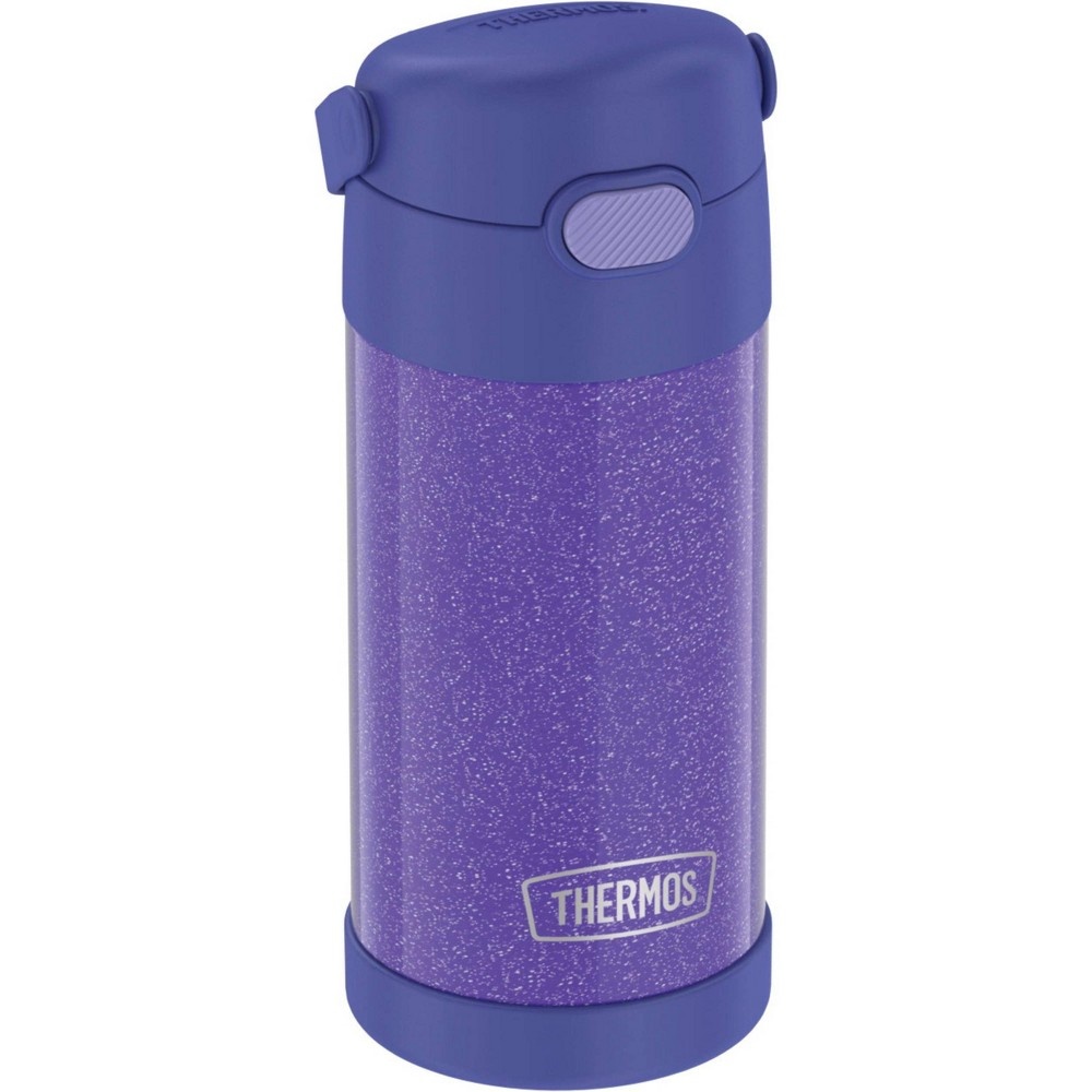 slide 3 of 8, Thermos FUNtainer Water Bottle - Purple Glitter, 12 oz