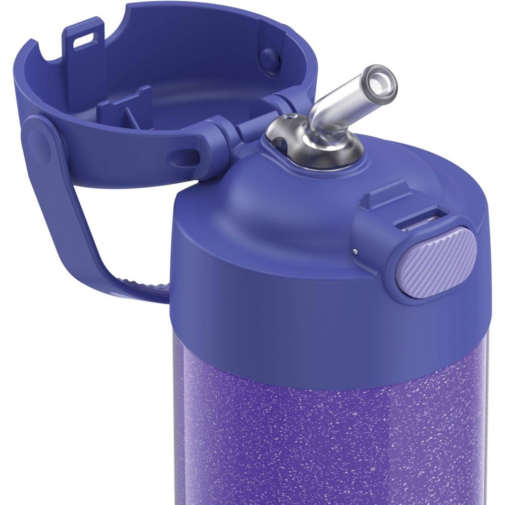 slide 6 of 8, Thermos FUNtainer Water Bottle - Purple Glitter, 12 oz