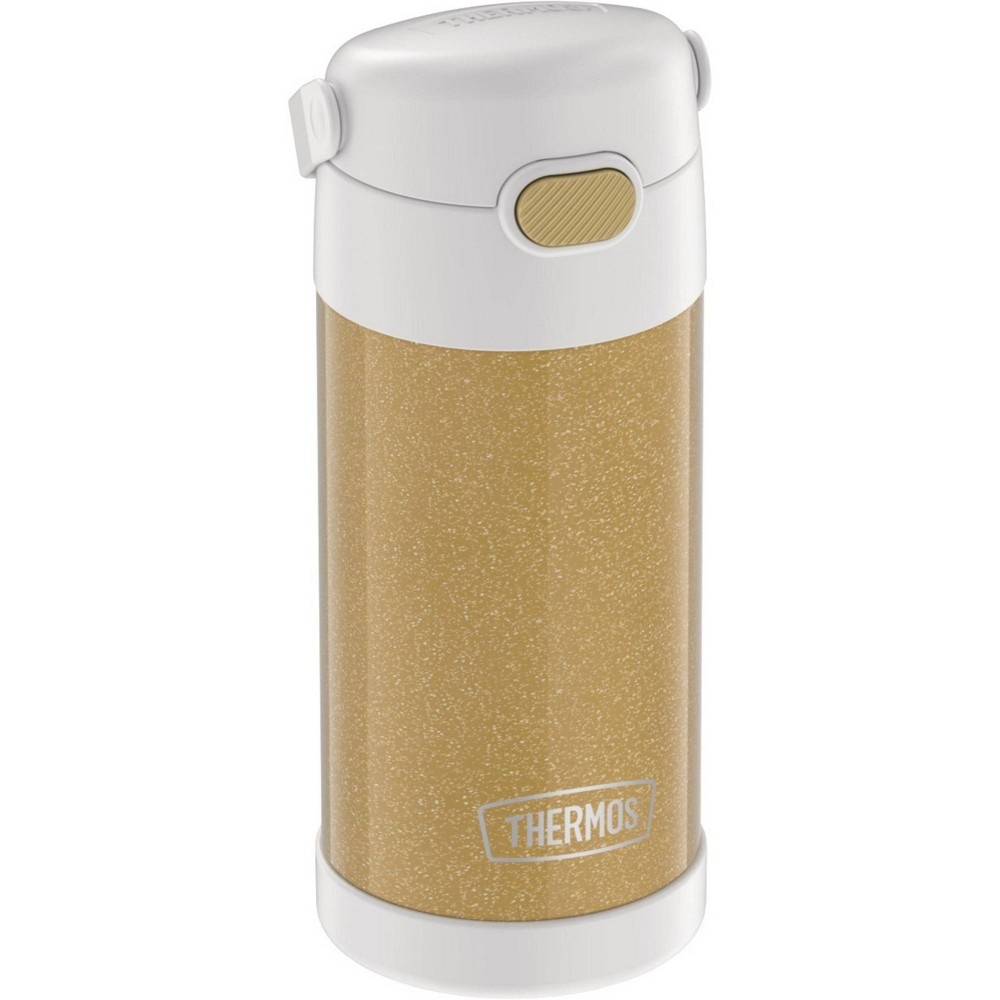 slide 3 of 8, Thermos FUNtainer Water Bottle - Gold Glitter, 12 oz