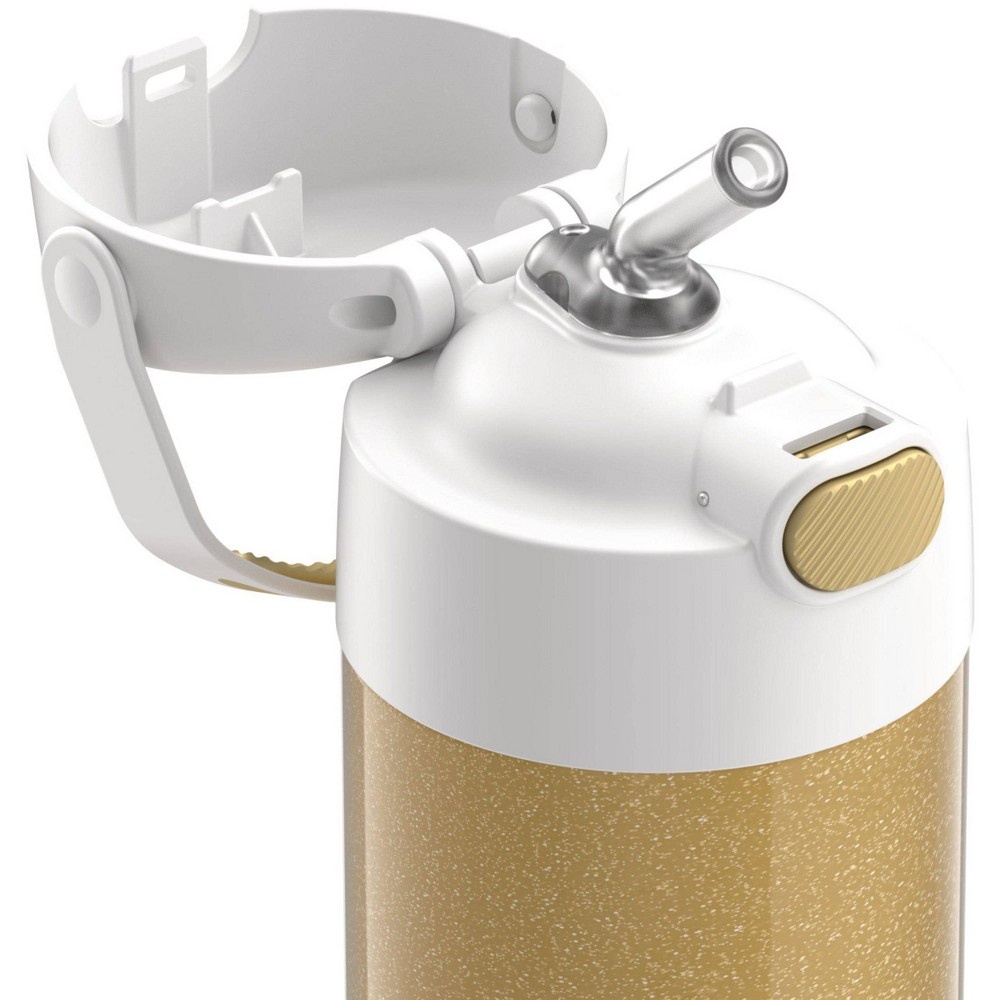 slide 6 of 8, Thermos FUNtainer Water Bottle - Gold Glitter, 12 oz