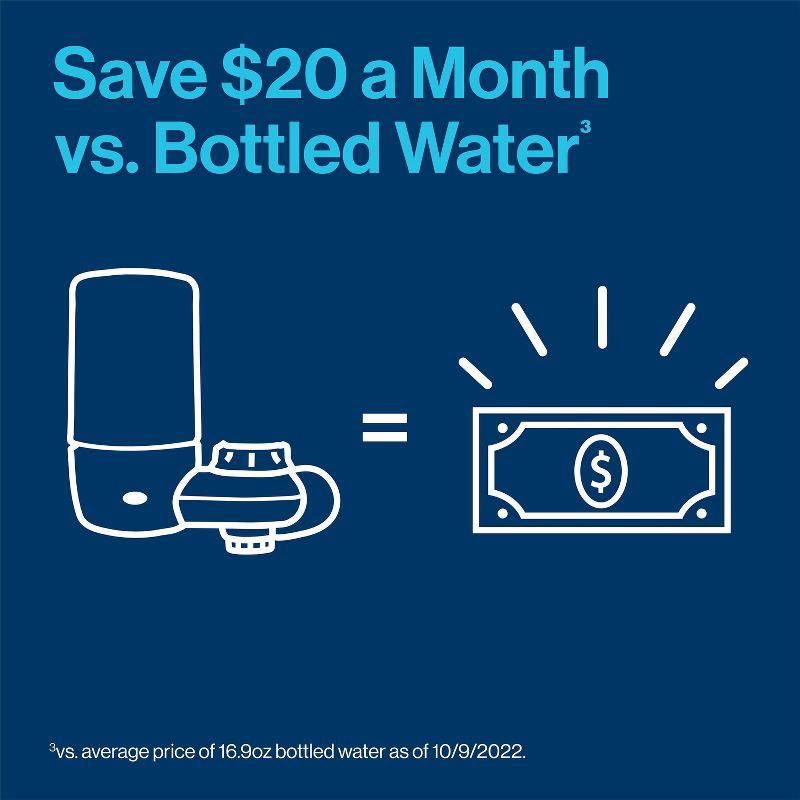 slide 14 of 15, Brita 2ct Replacement Water Filters for Brita Tap Faucet Mounts - Chrome: Reduces Odors, Lead & Chlorine, 2 ct