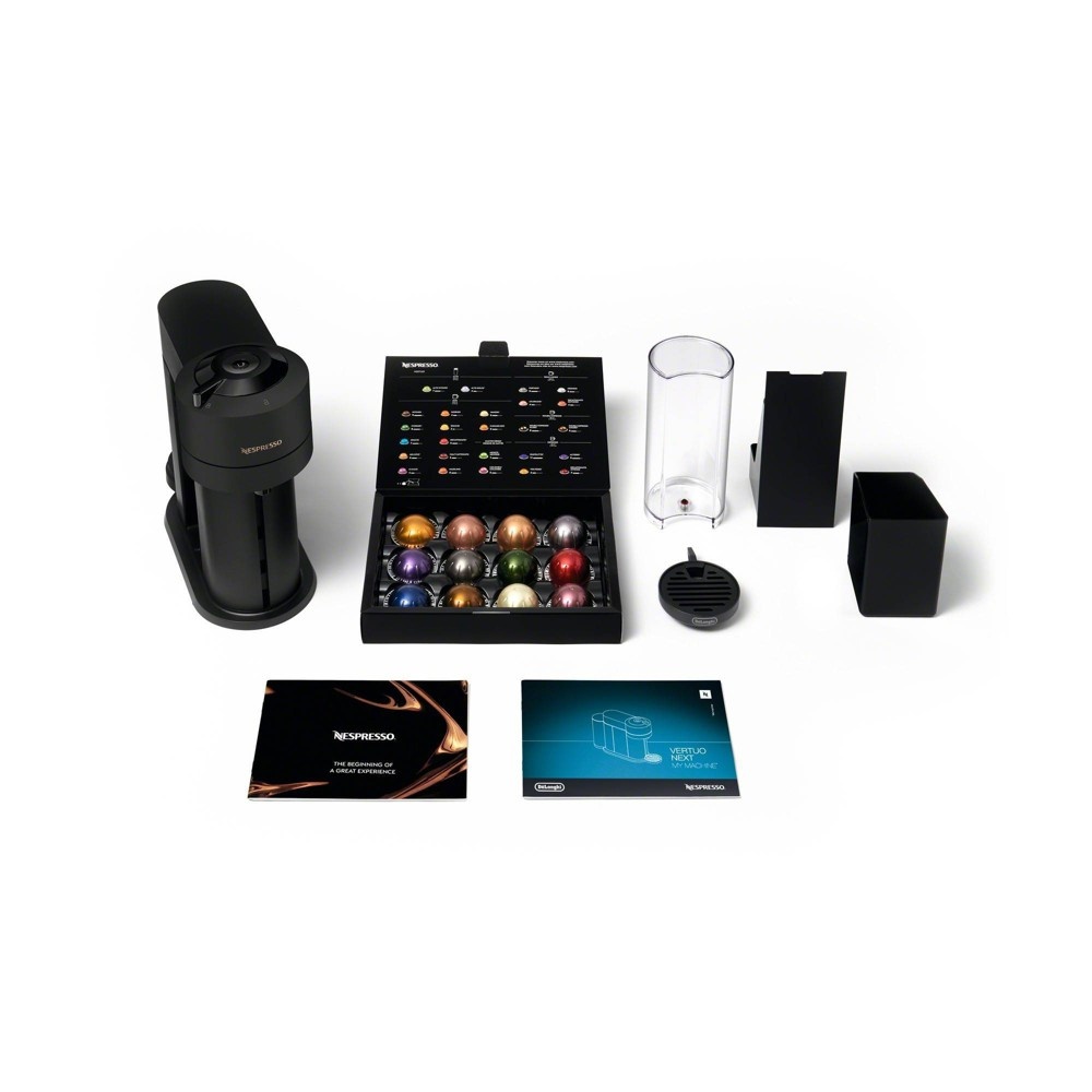 slide 5 of 5, Nespresso Vertuo Next Coffee and Espresso Machine Bundle by De'Longhi - Black Matte, 1 ct