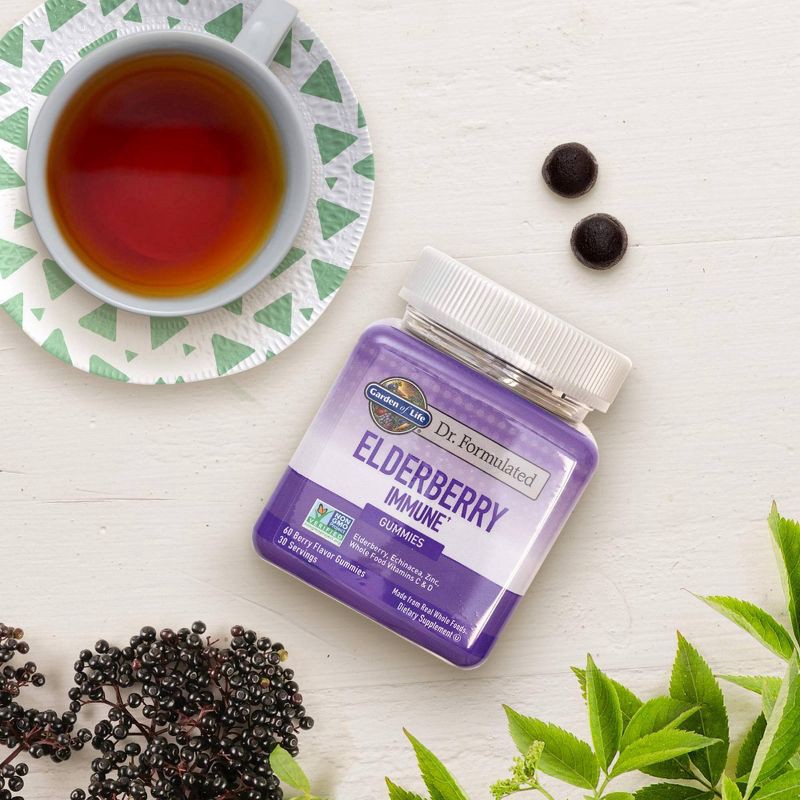 slide 6 of 7, Garden of Life Dr. Formulated Adult Elderberry Gummies - 60ct, 60 ct