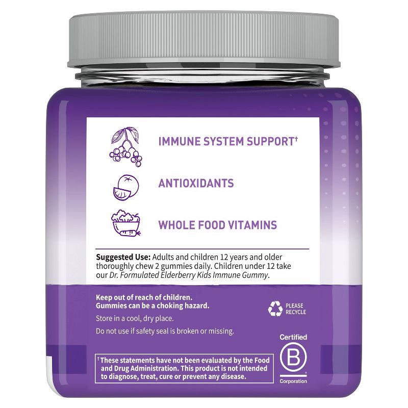 slide 7 of 7, Garden of Life Dr. Formulated Adult Elderberry Gummies - 60ct, 60 ct