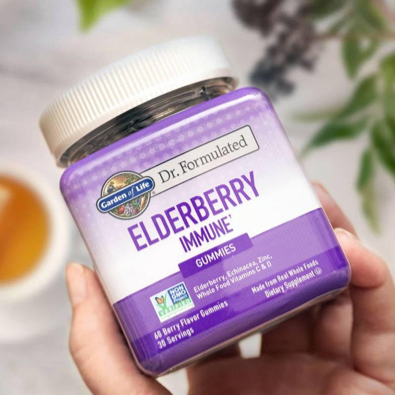 slide 9 of 10, Garden of Life Dr. Formulated Adult Elderberry Gummies - 60ct, 60 ct