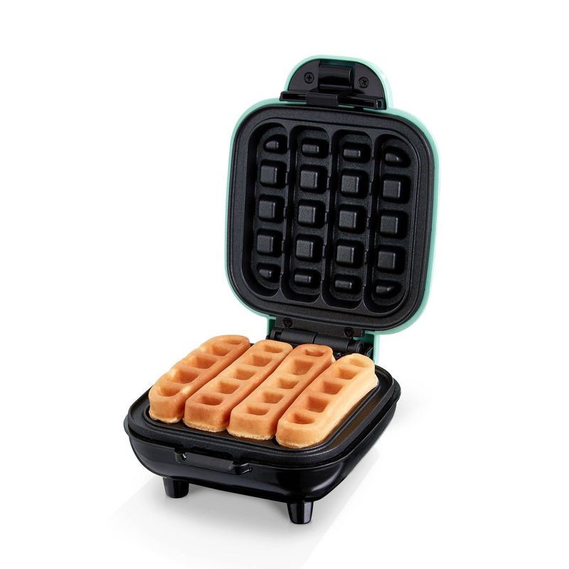 slide 1 of 1, Dash Waffle Stick Maker - Aqua, 1 ct