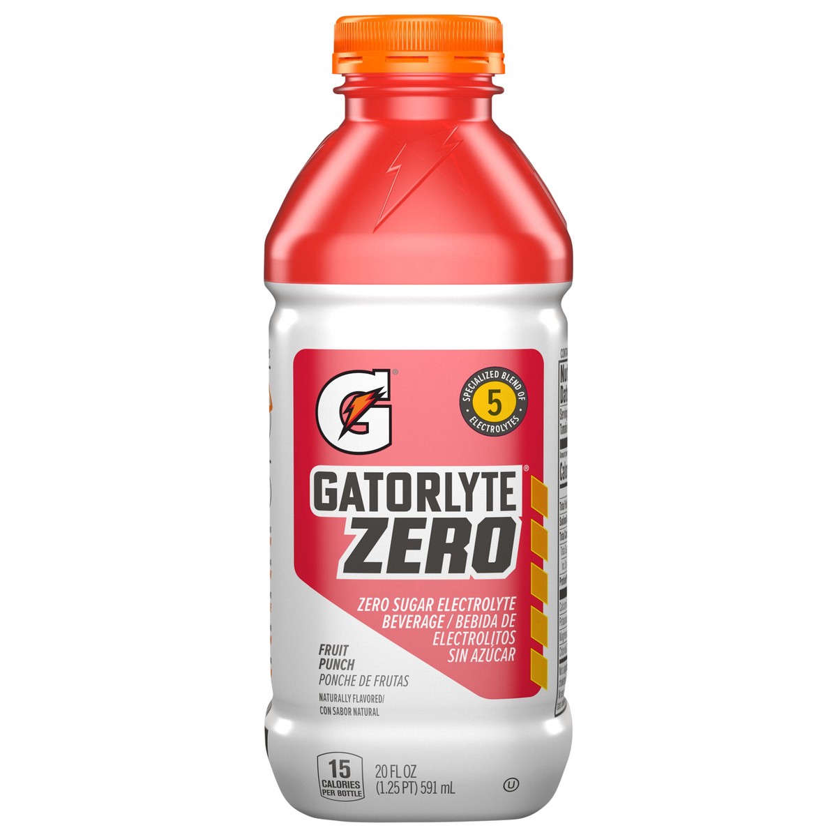slide 1 of 10, Gatorlyte Zero Sugar Electrolyte Beverage Fruit Punch 20 Fl Oz, 20 fl oz