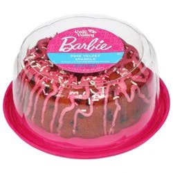 Cafe Valley Bakery Barbie Pink Velvet Sparkle Bundt Cake - 1 lb