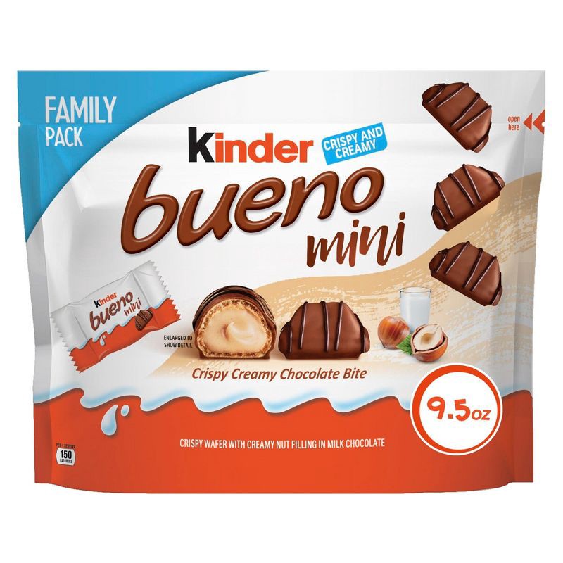 slide 1 of 7, Kinder Bueno Minis Candy Family Pack - 9.5oz, 9.5 oz