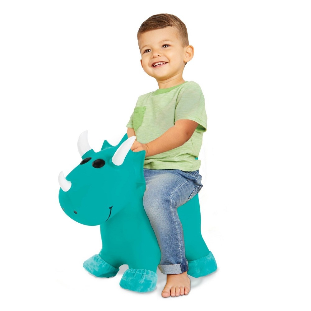 slide 3 of 4, Little Tikes Dino Animal Hopper Inflatable Bouncing Jumping Toy with Handle, 1 ct