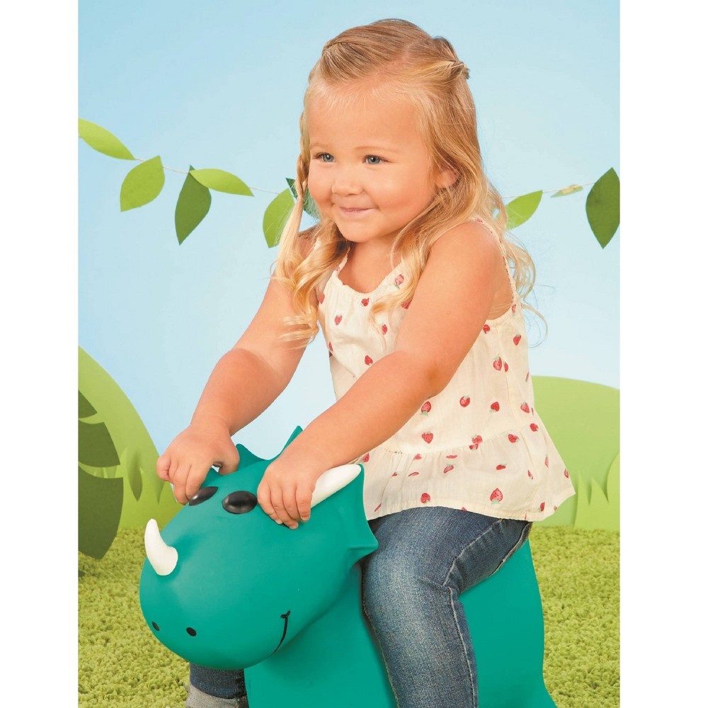 slide 2 of 4, Little Tikes Dino Animal Hopper Inflatable Bouncing Jumping Toy with Handle, 1 ct