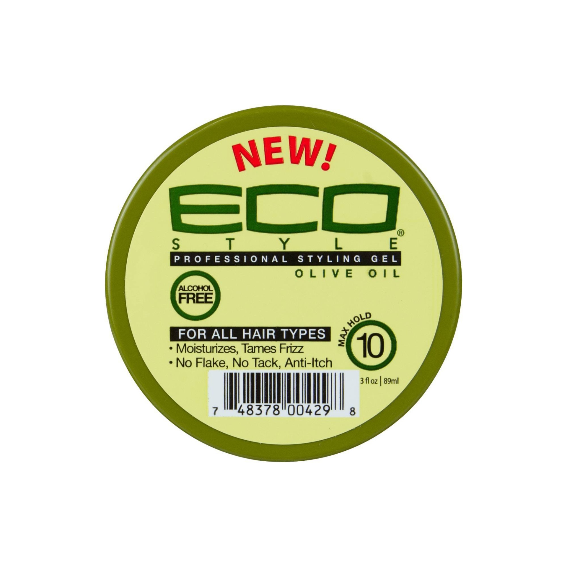 slide 1 of 3, Ecoco Style Olive Oil Hair Gel, 3 fl oz