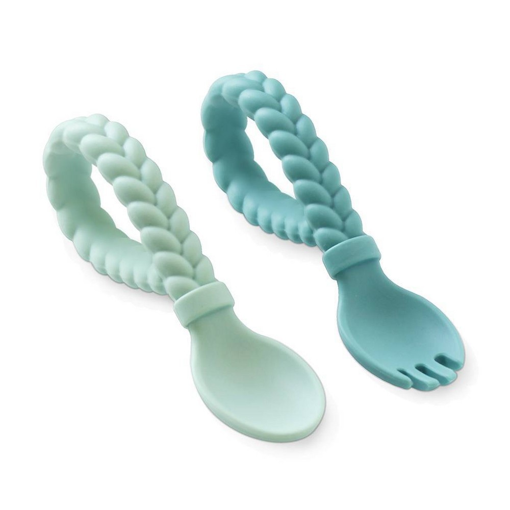 slide 2 of 3, Itzy Ritzy Sweetie Spoons - Mint, 2 ct