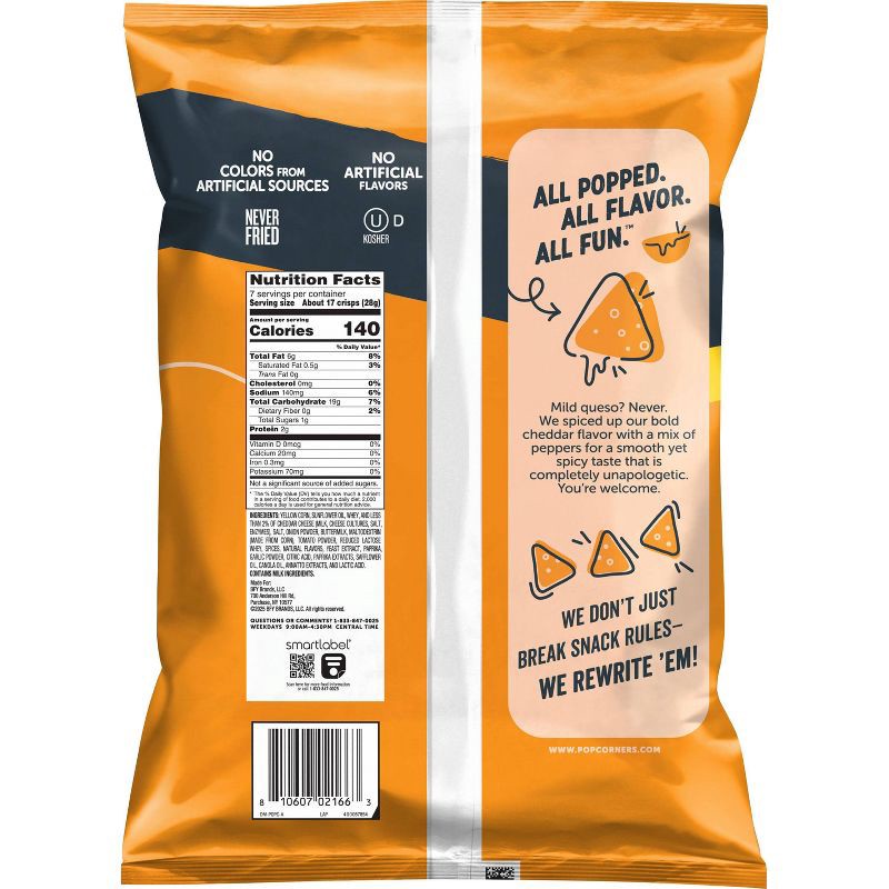 slide 2 of 7, PopCorners Spicy Queso - 7oz, 7 oz