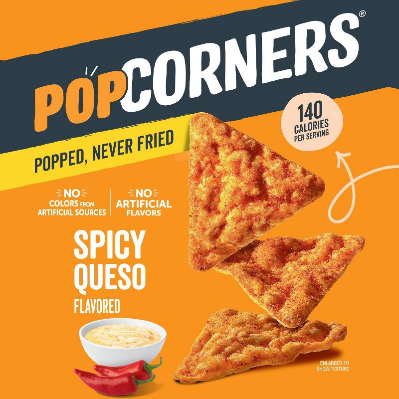 slide 7 of 7, PopCorners Spicy Queso - 7oz, 7 oz