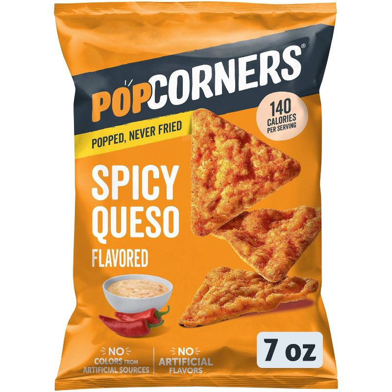 slide 1 of 8, PopCorners Spicy Queso - 7oz: Gluten-Free, No Artificial Flavors, 7 oz