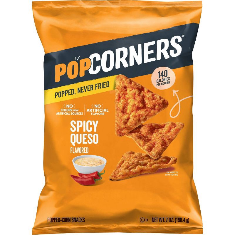 slide 1 of 7, PopCorners Spicy Queso - 7oz, 7 oz