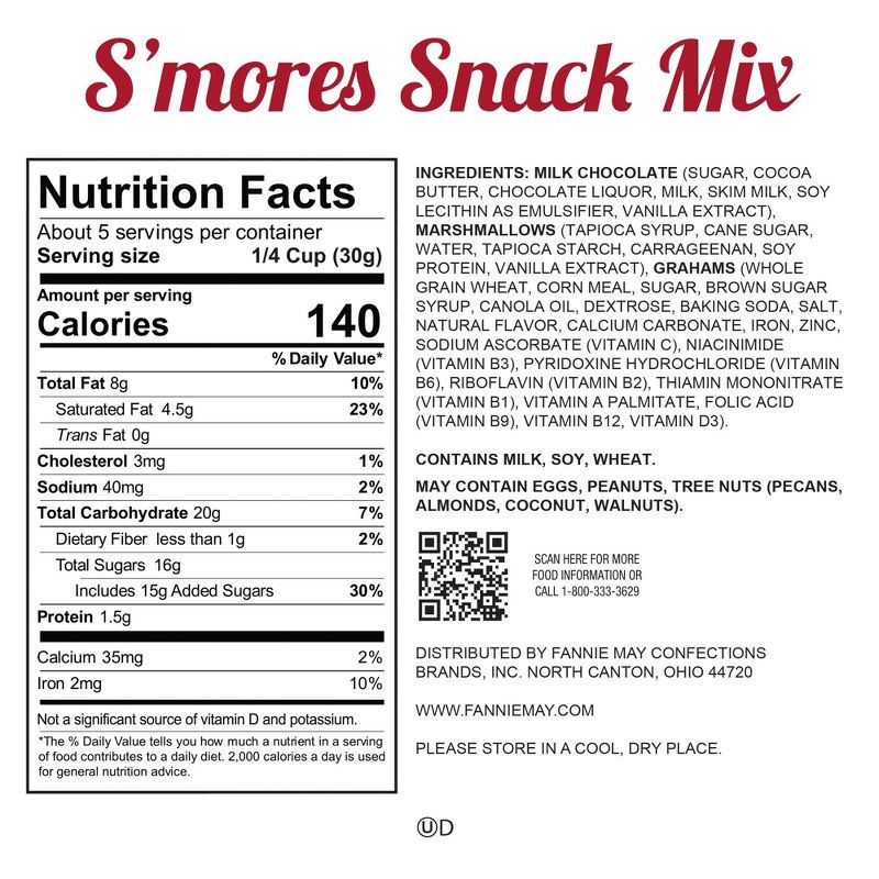 slide 8 of 8, Fannie May S'mores Candy Snack Mix - 5oz, 5 oz