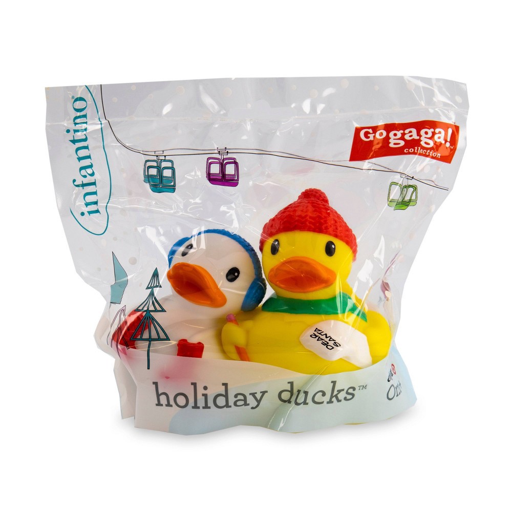 slide 2 of 6, Infantino Go gaga! Holiday Ducks, 2 ct