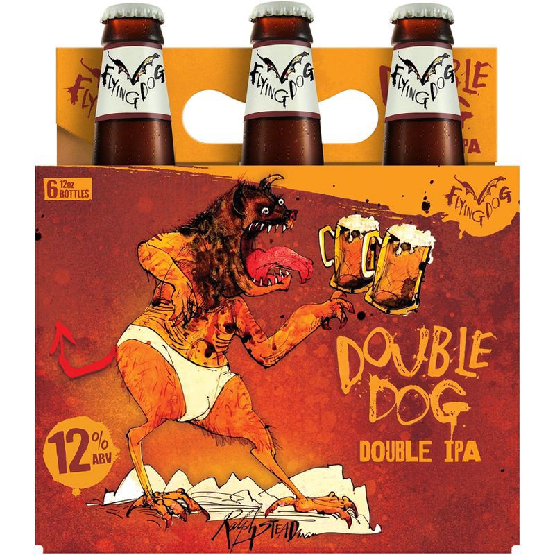 slide 3 of 4, Flying Dog Double Dog Double IPA Beer - 6pk/12 fl oz Bottles, 6 ct; 12 fl oz