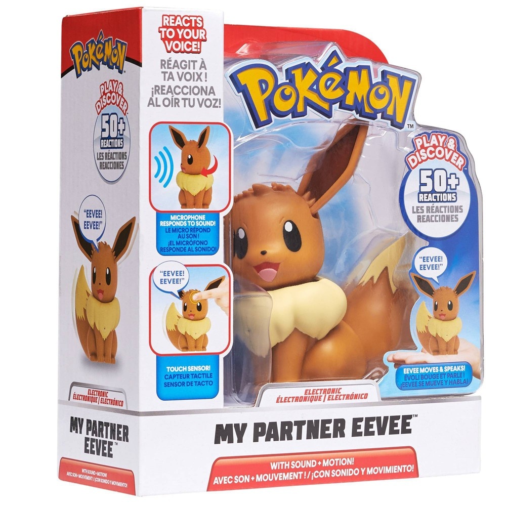 slide 7 of 7, Pokemon - Deluxe Feature Figure (My Partner Eevee), 1 ct