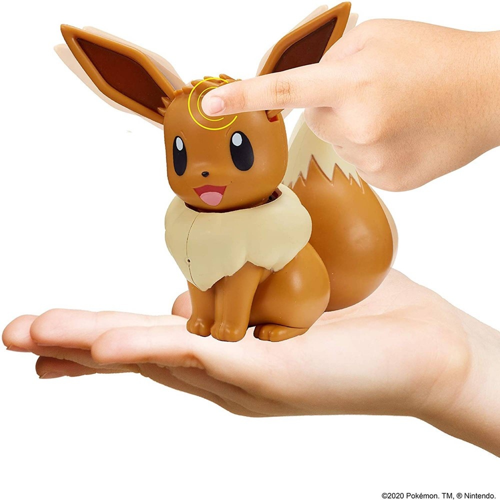 slide 5 of 7, Pokemon - Deluxe Feature Figure (My Partner Eevee), 1 ct