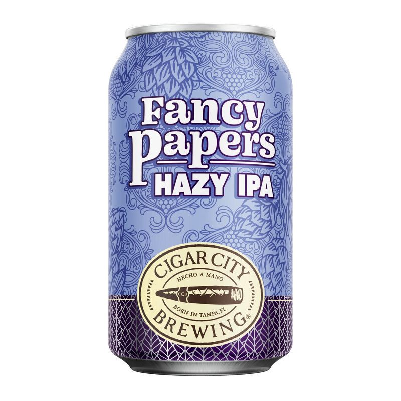 slide 2 of 6, Cigar City Brewing Cigar City Fancy Papers Hazy IPA Beer - 6pk/12 fl oz Cans, 6 ct; 12 fl oz