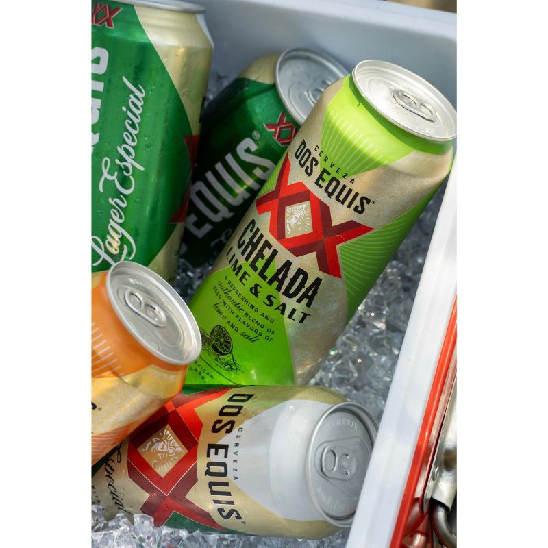 slide 5 of 10, Dos Equis Lime & Salt Lager Mexican Lager Beer - 6pk/12 fl oz Cans, 6 ct; 12 fl oz