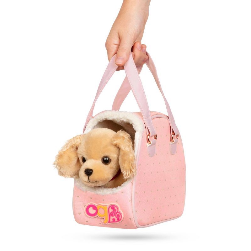 slide 4 of 5, Our Generation Hop In Dog Carrier & Pet Plush Puppy for 18" Dolls: Doll Accessories with Leash & Collar Set, 1 ct