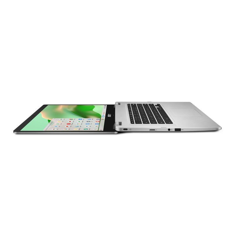 slide 2 of 6, ASUS 15.6" Chromebook Laptop - Intel Processor - 4GB RAM - 64GB Storage - Silver (C523NA-TH44F), 1 ct