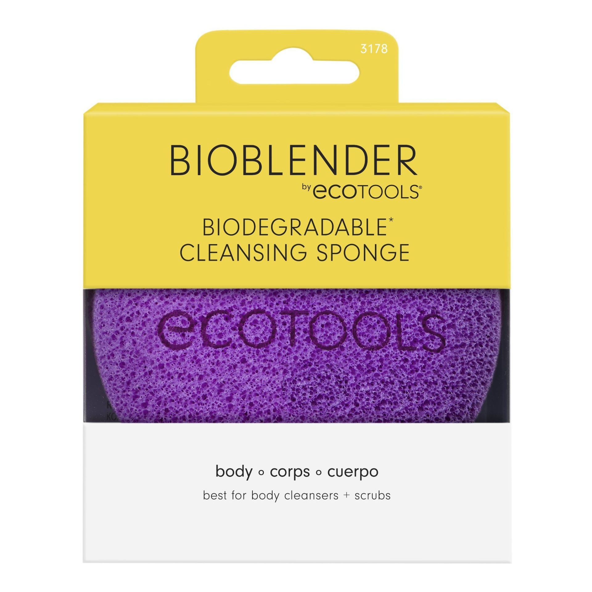 slide 1 of 5, EcoTools BioBlender Body Cleansing Sponge, 1 ct