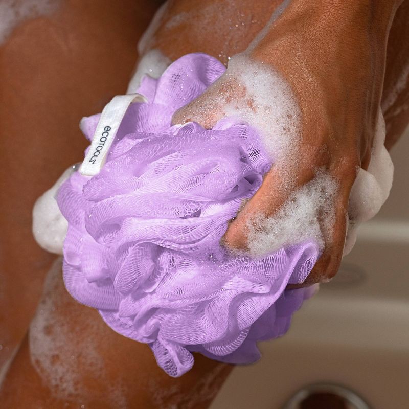 slide 3 of 5, EcoTools Delicate EcoPouf Loofah - Purple, 1 ct
